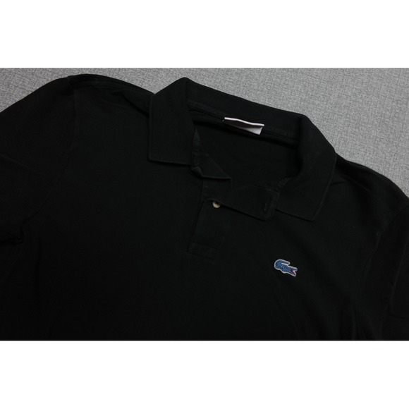 Lacoste for J.Crew Other - Lacoste For J.Crew Polo Mens Size 4 Black Cotton Knit Logo Soft Stretch Collared
